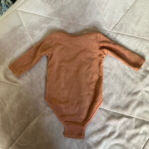 Nike Terracotta Long Sleeve Kids Bodysuit